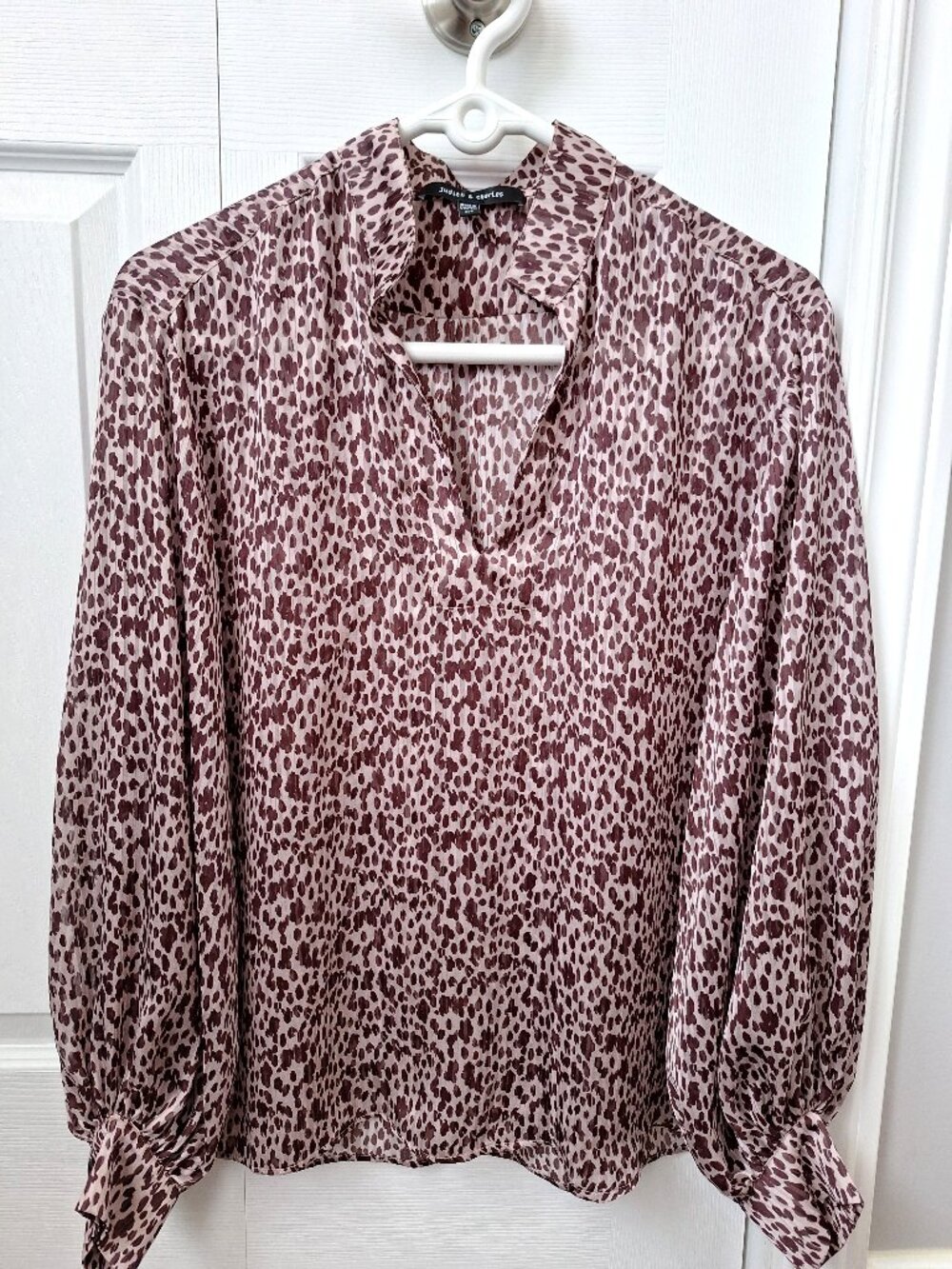 Judith & Charles Leopard Print Blouse
